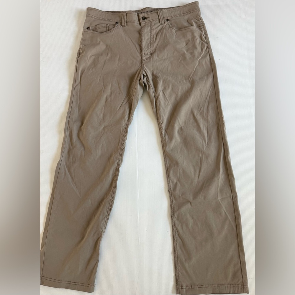 Prana Born From The Experience Pants Mens 36x32 Beige Slim Fit Straight Leg